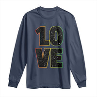 One Love Jamaican Rasta Reggage Music Long Sleeve Shirt - Wonder Print Shop
