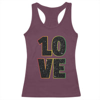 One Love Jamaican Rasta Reggage Music Racerback Tank Top - Wonder Print Shop