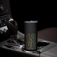 One Love Jamaican Rasta Reggage Music Skinny Tumbler - Wonder Print Shop