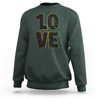 One Love Jamaican Rasta Reggage Music Sweatshirt - Wonder Print Shop