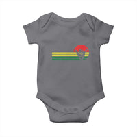 Rasta Reggae Shaka Hand Baby Onesie Retro Vintage Jamaica Flag Rasta Hawaii Shaka Sign - Wonder Print Shop