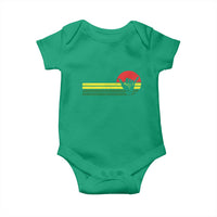 Rasta Reggae Shaka Hand Baby Onesie Retro Vintage Jamaica Flag Rasta Hawaii Shaka Sign - Wonder Print Shop