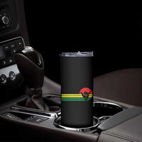 Rasta Reggae Shaka Hand Skinny Tumbler Retro Vintage Jamaica Flag Rasta Hawaii Shaka Sign - Wonder Print Shop