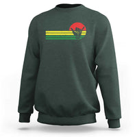 Rasta Reggae Shaka Hand Sweatshirt Retro Vintage Jamaica Flag Rasta Hawaii Shaka Sign - Wonder Print Shop