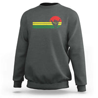 Rasta Reggae Shaka Hand Sweatshirt Retro Vintage Jamaica Flag Rasta Hawaii Shaka Sign - Wonder Print Shop