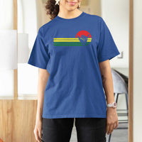Rasta Reggae Shaka Hand T Shirt For Women Retro Vintage Jamaica Flag Rasta Hawaii Shaka Sign - Wonder Print Shop