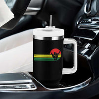 Rasta Reggae Shaka Hand Tumbler With Handle Retro Vintage Jamaica Flag Rasta Hawaii Shaka Sign - Wonder Print Shop
