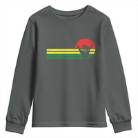 Rasta Reggae Shaka Hand Youth Sweatshirt Retro Vintage Jamaica Flag Rasta Hawaii Shaka Sign - Wonder Print Shop