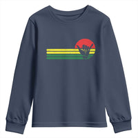 Rasta Reggae Shaka Hand Youth Sweatshirt Retro Vintage Jamaica Flag Rasta Hawaii Shaka Sign - Wonder Print Shop