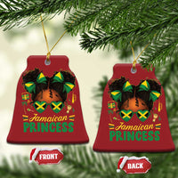 Jamaica Princess Christmas Ornament Proud Jamaican Afro Black Girls Jamaica Flag Pride - Wonder Print Shop