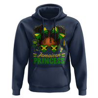 Jamaica Princess Hoodie Proud Jamaican Afro Black Girls Jamaica Flag Pride - Wonder Print Shop