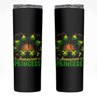 Jamaica Princess Skinny Tumbler Proud Jamaican Afro Black Girls Jamaica Flag Pride - Wonder Print Shop
