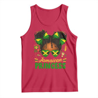 Jamaica Princess Tank Top Proud Jamaican Afro Black Girls Jamaica Flag Pride - Wonder Print Shop