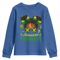 Jamaica Princess Youth Sweatshirt Proud Jamaican Afro Black Girls Jamaica Flag Pride - Wonder Print Shop