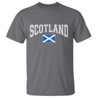 Scotland T Shirt Vintage Retro Varsity Sports Scottish Flag Graphic