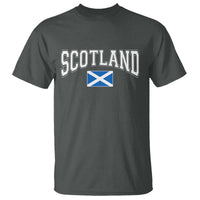 Scotland T Shirt Vintage Retro Varsity Sports Scottish Flag Graphic