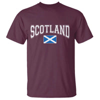 Scotland T Shirt Vintage Retro Varsity Sports Scottish Flag Graphic