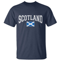 Scotland T Shirt Vintage Retro Varsity Sports Scottish Flag Graphic