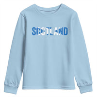 Vintage Scotland Youth Sweatshirt Scottish Flag Retro Pride
