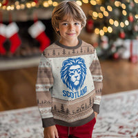 Vintage Scotland Lion Ugly Christmas Sweater Retro SCOT Fan Scottish Flag