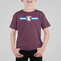 Scotland Lion T Shirt For Kid Retro Scottish Flag SCOT