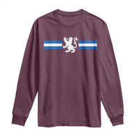 Scotland Lion Long Sleeve Shirt Retro Scottish Flag SCOT