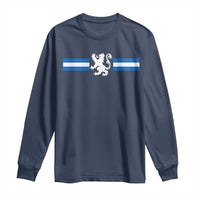 Scotland Lion Long Sleeve Shirt Retro Scottish Flag SCOT