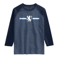 Scotland Lion Raglan Shirt Retro Scottish Flag SCOT