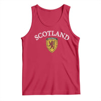 Scotland Soccer Tank Top Scottish Rampant Lion Scotland Coat of Arms Banner Football Fan