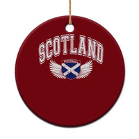 Scotland Soccer Ceramic Ornament Retro Vintage Scottish Flag Football Fan