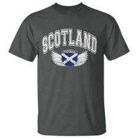 Scotland Soccer T Shirt Retro Vintage Scottish Flag Football Fan