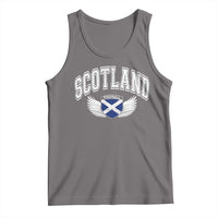 Scotland Soccer Tank Top Retro Vintage Scottish Flag Football Fan
