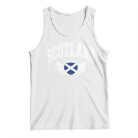 Scotland Soccer Tank Top Retro Vintage Scottish Flag Football Fan
