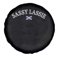 Sassy Lassie Scotland Flag Spare Tire Cover Funny Scottish Pride Heritage Gift