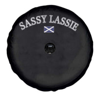 Sassy Lassie Scotland Flag Spare Tire Cover Funny Scottish Pride Heritage Gift