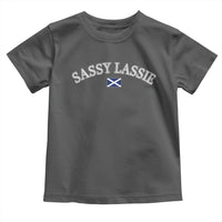 Sassy Lassie Scotland Flag Toddler T Shirt Funny Scottish Pride Heritage Gift