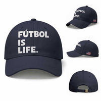 Futbol is Life Baseball Cap Funny Soccer Gift For Football Players Fans