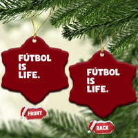 Futbol is Life Ceramic Ornament Funny Soccer Gift For Football Players Fans