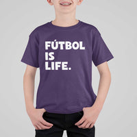 Futbol is Life T Shirt For Kid Funny Soccer Gift For Football Players Fans