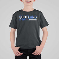 Scotland Football Pride T Shirt For Kid Scottish Flag Soccer Fan National Team Fans