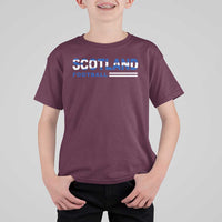 Scotland Football Pride T Shirt For Kid Scottish Flag Soccer Fan National Team Fans