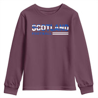 Scotland Football Pride Youth Sweatshirt Scottish Flag Soccer Fan National Team Fans