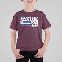 Scotland Football Fan T Shirt For Kid Scottish Soccer Supporter Scottish Flag 2026