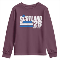 Scotland Football Fan Youth Sweatshirt Scottish Soccer Supporter Scottish Flag 2026