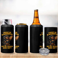 Funny Embarrassing Dachshund 4 in 1 Can Cooler Tumbler Wiener Hot Dog Pun Crude Cringey Inappropriate Humor