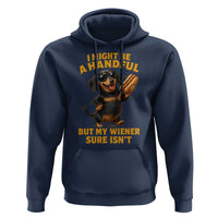 Funny Embarrassing Dachshund Hoodie Wiener Hot Dog Pun Crude Cringey Inappropriate Humor