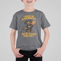 Funny Embarrassing Dachshund T Shirt For Kid Wiener Hot Dog Pun Crude Cringey Inappropriate Humor