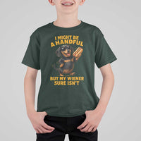 Funny Embarrassing Dachshund T Shirt For Kid Wiener Hot Dog Pun Crude Cringey Inappropriate Humor