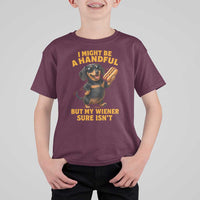 Funny Embarrassing Dachshund T Shirt For Kid Wiener Hot Dog Pun Crude Cringey Inappropriate Humor