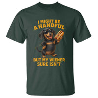 Funny Embarrassing Dachshund T Shirt Wiener Hot Dog Pun Crude Cringey Inappropriate Humor